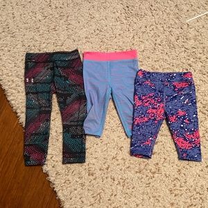 Nike and under armour toddler leggings